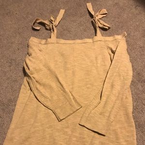 J Crew Off the Shoulder Sweater (w/ straps)